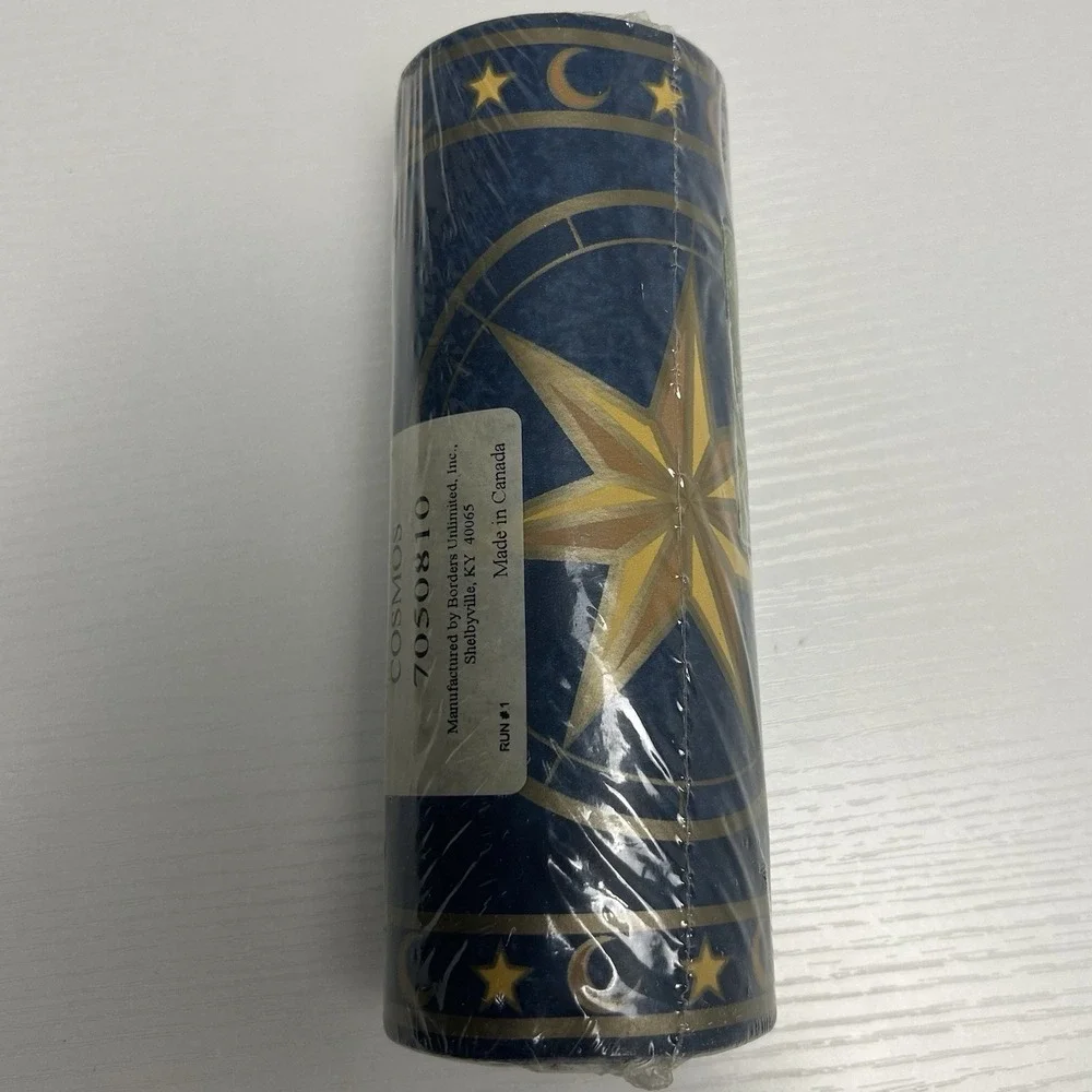VNTG Springmaid Cosmos Celestial Wallpaper Border Sun Moon Stars 15 Ft Blue